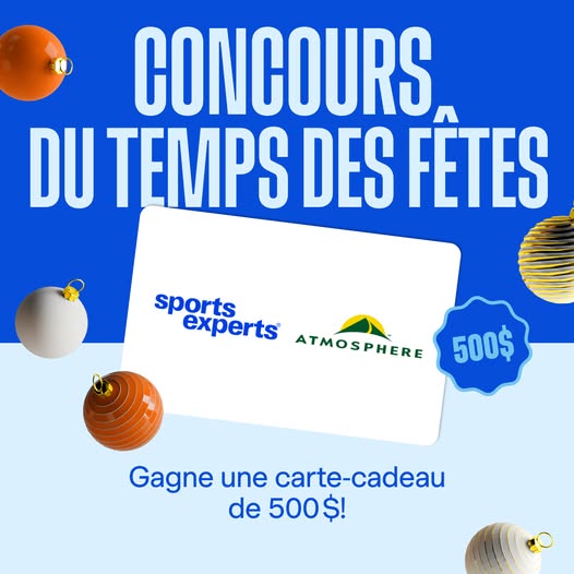 Concours iA Groupe financier (Industrielle Alliance) - 500 $ chez Sports Experts à gagner!
