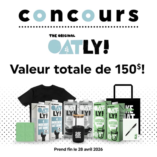 Concours La Boite à Grains - Gagner un ensemble-cadeau grâce à Oatly!