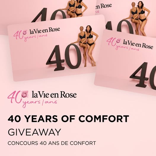 Concours La Vie en Rose - Gagnez l'une des 40 cartes-cadeaux de 100 $! Concours La Vie en Rose - Gagnez l'une des 40 cartes-cadeaux de 100 $!
