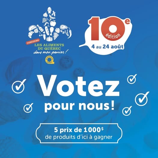 Concours Les Aliments du Québec dans mon panier ! Concours Les Aliments du Québec dans mon panier !