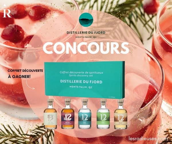 Concours Les Radieuses Magazine 50+ - Gagnez le coffret découverte Distillerie du Fjord!