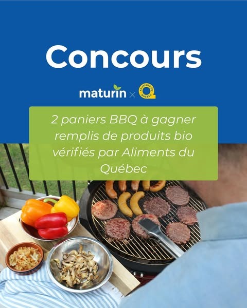 Concours Maturin, comme à la ferme - BBQ – PANIERS BIO À GAGNER !
