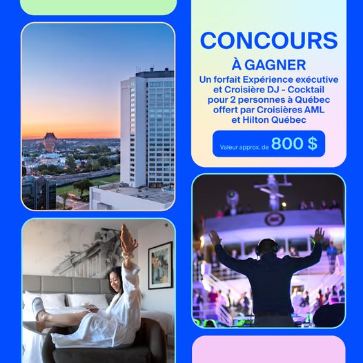 Concours MÉGA CONCOURS - 25 ans de Québec Vacances ! Concours MÉGA CONCOURS - 25 ans de Québec Vacances !