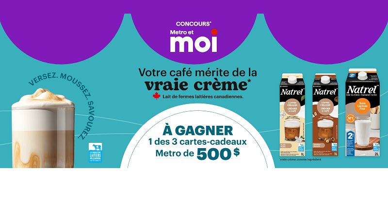 Concours Metro - Gagnez 1 des 3 cartes-cadeaux Metro de 500 $ !