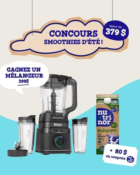 Concours NUTRINOR SMOOTHIES D’ÉTÉ! Concours NUTRINOR SMOOTHIES D’ÉTÉ!