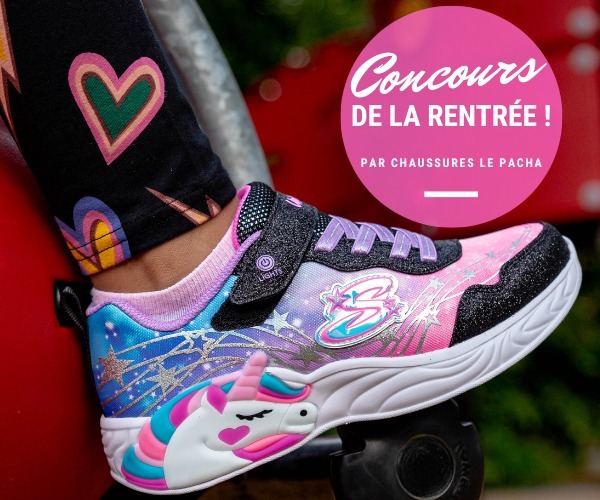 Concours Pacha/Piédestal - Gagnez Une paire de chaussures Skechers enfant ! Concours Pacha/Piédestal - Gagnez Une paire de chaussures Skechers enfant !
