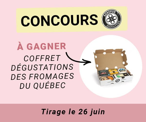 Concours Pasquier - Gagnez l’un des quatre coffrets dégustation de fromages du Québec offerts par Agropur Signature ! Concours Pasquier - Gagnez l’un des quatre coffrets dégustation de fromages du Québec offerts par Agropur Signature !