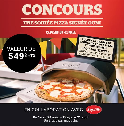 Concours Pasquier   - Vivez l’expérience pizza avec Ooni !