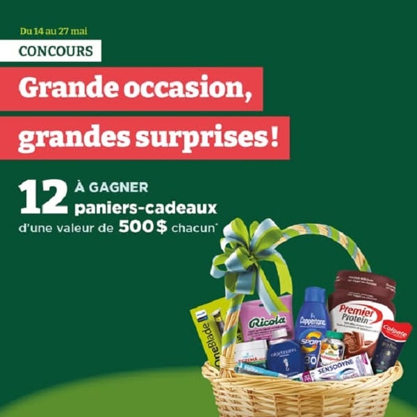 Concours Proxim Gagnez l'un des 12 paniers-cadeaux d'une valeur de 500$ chacun!