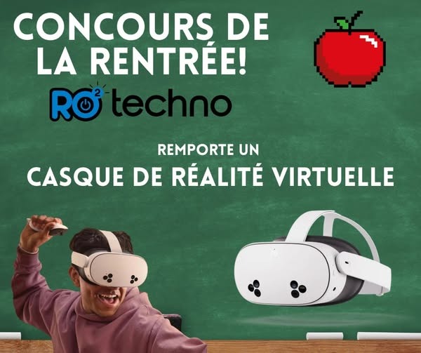 Concours RO2 Techno - Gagnez un casque de réalité virtuelle Meta Quest 3s ! Concours RO2 Techno - Gagnez un casque de réalité virtuelle Meta Quest 3s !