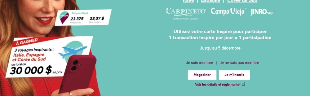 Concours SAQ Gagnez l'un des trois voyages en Italie, Espagne ou Corée du Sud!