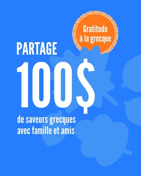 Concours Souvlaki Authentique - Gagnez  100$ pour un festin grec à partager!