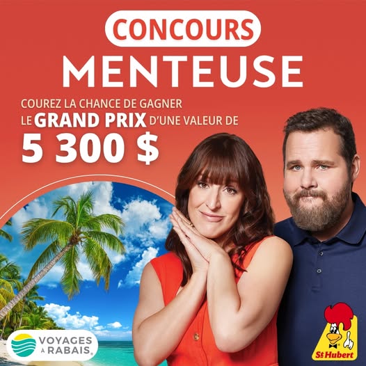 Concours St-Hubert - Gagnez un grand prix d’une valeur totale de 5 300 $ ! Concours St-Hubert - Gagnez un grand prix d’une valeur totale de 5 300 $ !