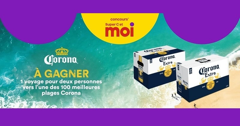 Concours Super C - Gagnez un voyage pour deux personnes vers l’une des 100 meilleures plages Corona ! Concours Super C - Gagnez un voyage pour deux personnes vers l’une des 100 meilleures plages Corona !