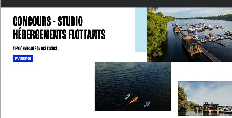 Concours Tourisme Trois-Rivières - Studio Hébergements Flottants ! Concours Tourisme Trois-Rivières - Studio Hébergements Flottants !
