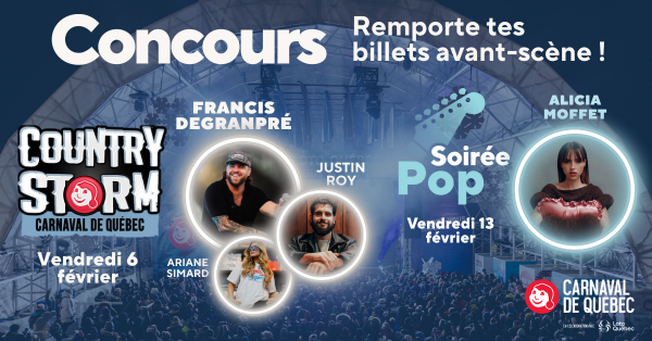 Concours Wknd-  Gagnez 2 places en Zone avant-scène pour la soirée Country Storm!
