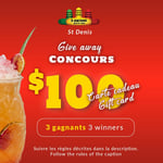 Concours 3 Amigos St-Denis - Gagnez une carte cadeau de 100$!