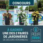 Concours AquaMaxx.ca - Gagnez une paire de superbes jardinières de sol de Décors Véronneau !