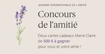 Concours Boutique Marie-Claire - Gagnez 2 cartes-cadeau de 500$ chacune!