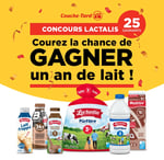 Concours Couche-Tard - Gagnez un an de lait de Lactalis!