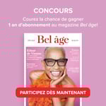 Concours Gagnez 1 an d’abonnement au magazine Bel âge!
