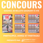 Concours Gagnez 20 Billets Gagnant à VIE Concours Gagnez 20 Billets Gagnant à VIE