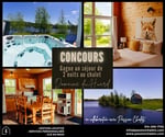 Concours Gagnez deux nuitées, aux dates de votre choix, au chalet du Domaine du Huard! Concours Gagnez deux nuitées, aux dates de votre choix, au chalet du Domaine du Huard!