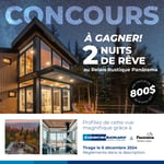 Concours Gagnez deux nuitées dans un magnifique mini chalet en pleine nature à Lac-Beauport!