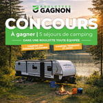 Concours Gagnez l'un des cinq séjours en camping dans une roulotte toute équipée!
