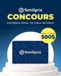 Concours Gagnez l'une des cinq cartes-cadeaux Familiprix de 100$! Concours Gagnez l'une des cinq cartes-cadeaux Familiprix de 100$!