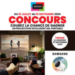 Concours GAGNEZ UN PROJECTEUR INTELLIGENT PORTABLE SAMSUNG!