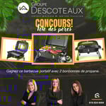 Concours Gagnez un barbecue portatif avec 2 bonbonnes de propane!