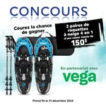 Concours Gagnez un ensemble-cadeau plein air pour 2 grâce à Vega!