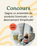 Concours Gagnez un ensemble de produits Scentuals Natural & Organic Skin Care et un abonnement Simplitude!