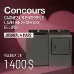 Concours Gagnez un ensemble laveuse sècheuse Ellipse!