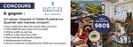 Concours Gagnez un séjour à l'Hôtel-Expérience Quartier des marinas!