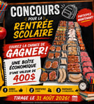 Concours Gagnez une boîte économique de la Boucherie terre et mer inc!