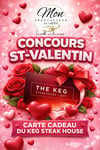Concours Gagnez une carte-cadeau de 225 $ chez THE KEG STEAKHOUSE!