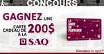 Concours Gagnez une Carte-Cadeau SAQ de 200$