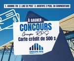 Concours Gagnez une carte de 500$!