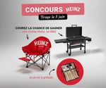 Concours Gagnez une chaise Heinz, un BBQ et un kit à grillade!