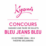 Concours Gagnez une paire de billets pour voir Bleu Jeans Bleu au Théâtre Desjardins! Concours Gagnez une paire de billets pour voir Bleu Jeans Bleu au Théâtre Desjardins!