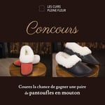 Concours Gagnez une paire de pantoufles en mouton d'une valeur de 135$