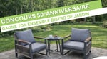 Concours Gagnez votre ensemble bistro de jardin offert par Paradis Jardin & Accessoires!