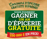 Concours General Mills – UN AN D’ÉPICERIE GRATUITE!