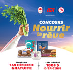 Concours IGA 1 AN D’ÉPICERIE GRATUITE