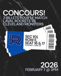 Concours Kitchen 73- Gagnez 2 billets pour le match Rocket de Laval vs. Cleveland Monsters le 7 février!