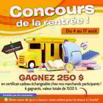 Concours La Grande Place des Bois-Francs - Gagnez 250 $ en certificat-cadeau !