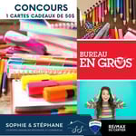 Concours LA RENTRÉE SCOLAIRE 1 CARTES CADEAUX DE 50$ CHEZ BUREAU EN GROS