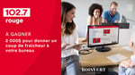 Concours Rouge 102,7 - 2 000$ CASH pour donner un coup de fraicheur à votre bureau grâce à Ameublement Gilles Boisvert.!